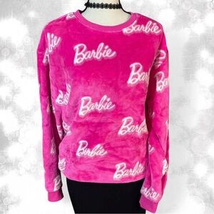 Barbiecore Fleece Style Sweater